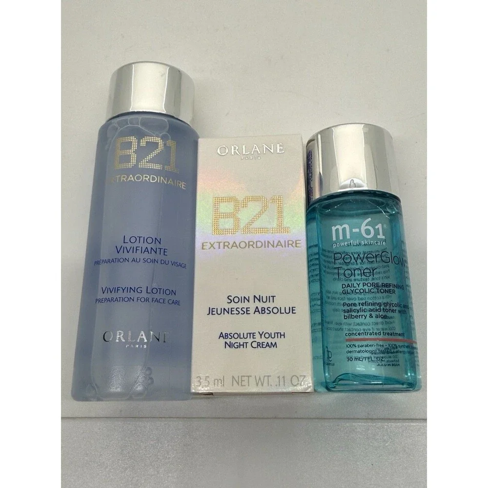 Orlane B21 Extraordinaire ABSOLUTE YOUTH CREAM .11oz, VIVIFYING LOTION 2oz & M61